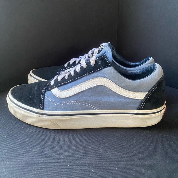 Vans Other - Vans Black Suede and Faded Blue Canvas Casual Sneakers Unisex M 6.65 W 8